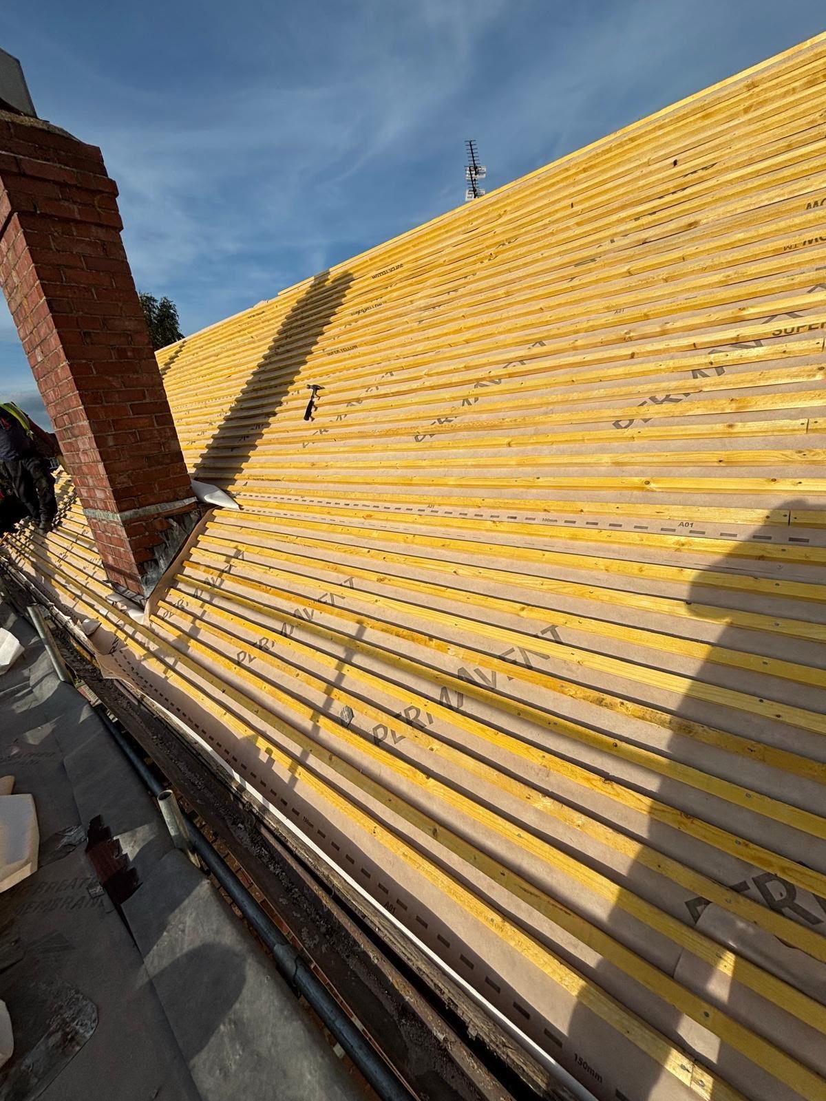 Completed roofing project
