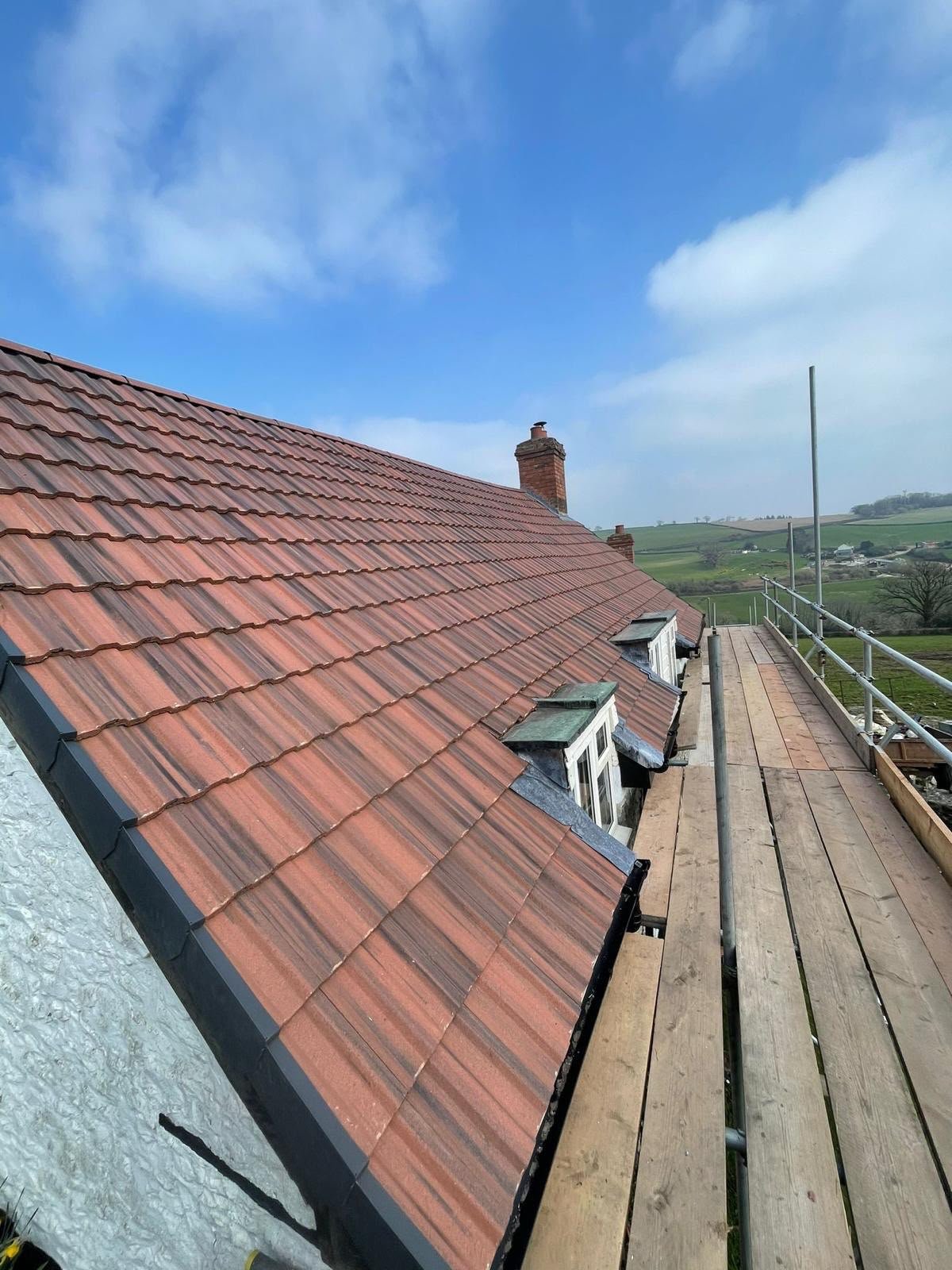 Completed roofing project