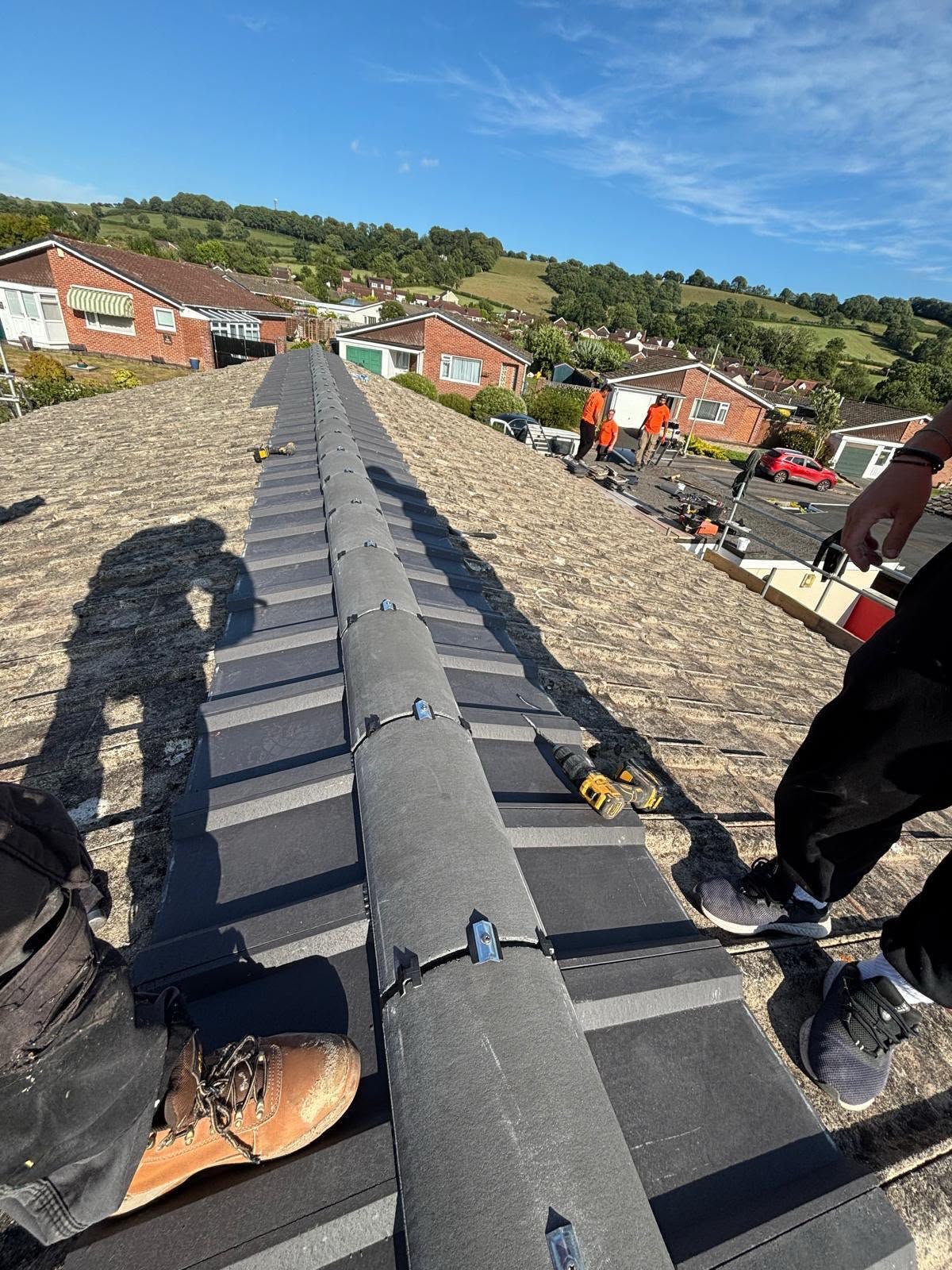 Completed roofing project