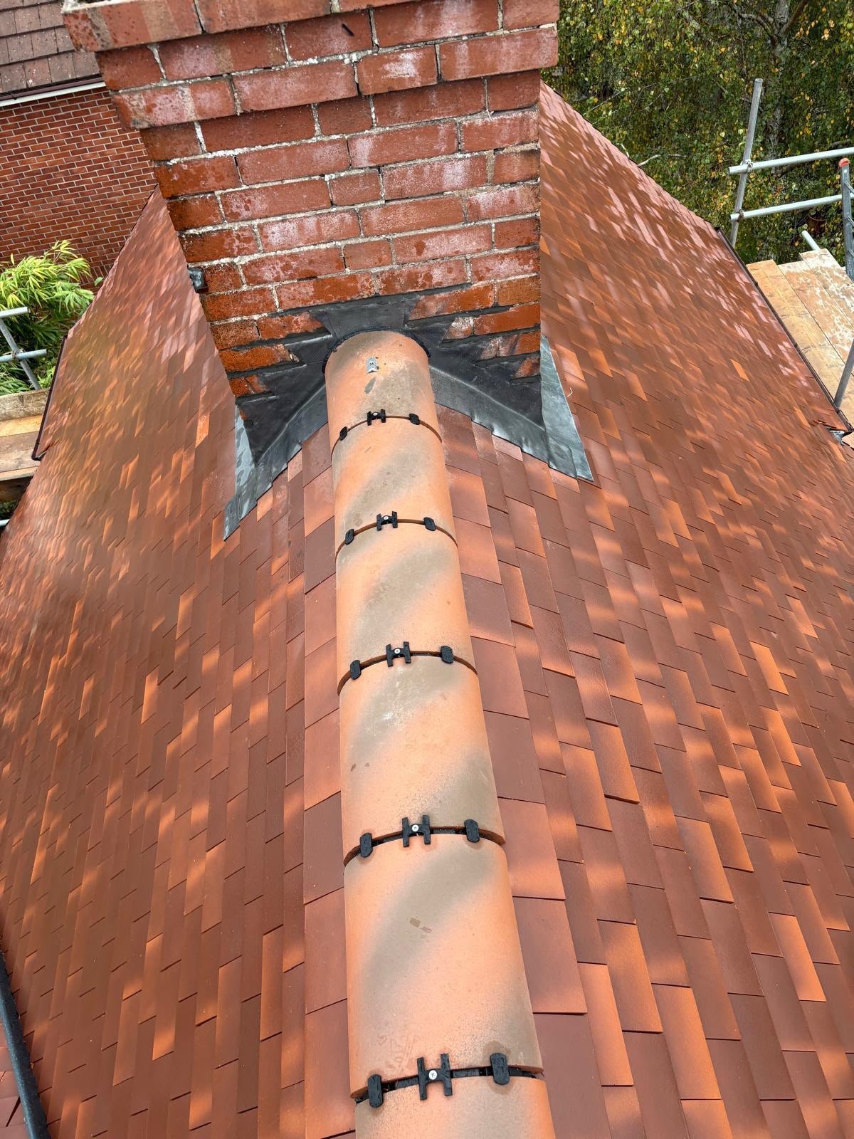 Completed roofing project